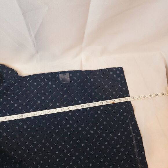 OLD NAVY Blue and White Sheer Blouse Size Medium - Picture 4 of 10